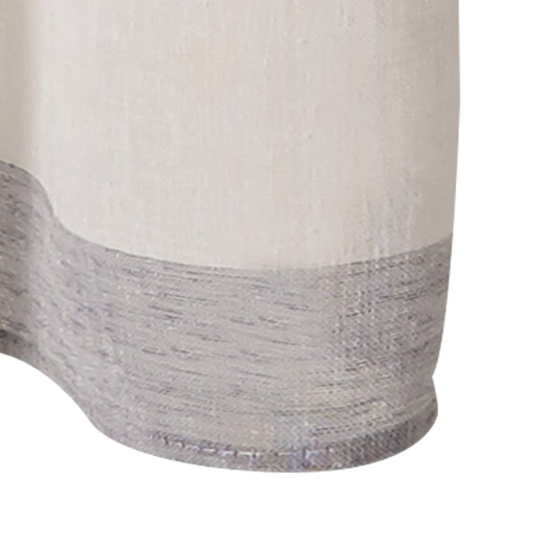 Voilage PAULINE coloris gris perle 140 x 240 cm