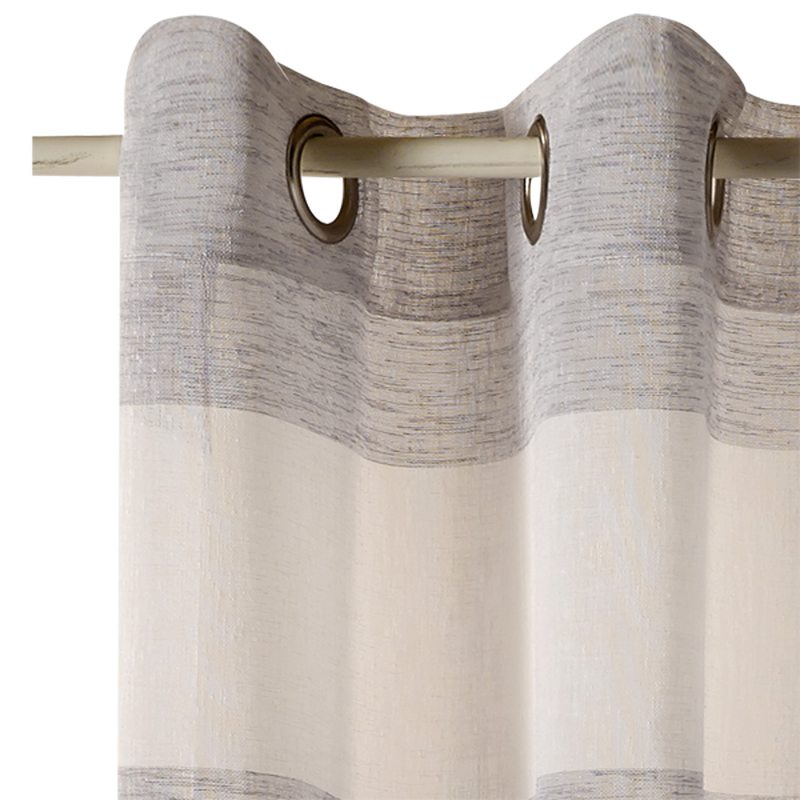 Voilage PAULINE coloris gris perle 140 x 240 cm