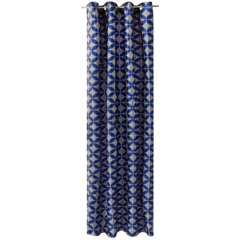 Rideau SAMOA coloris bleu indigo 140 x 260 cm