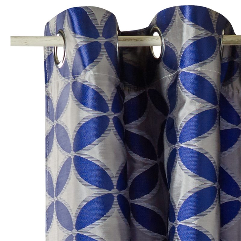 Rideau SAMOA coloris bleu indigo 140 x 260 cm