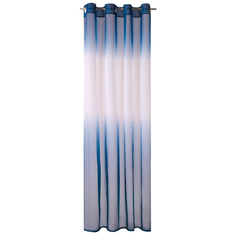 Voilage HIPPY coloris bleu outremer 140 x 240 cm