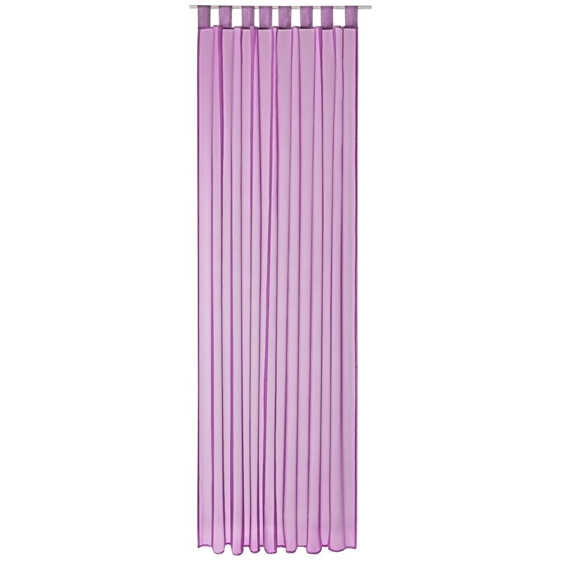 Voilage EASY coloris mauve 140 x 245 cm