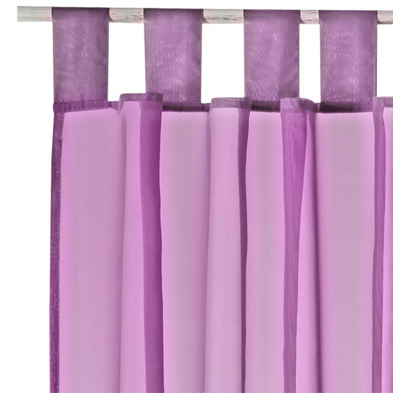 Voilage EASY coloris mauve 140 x 245 cm