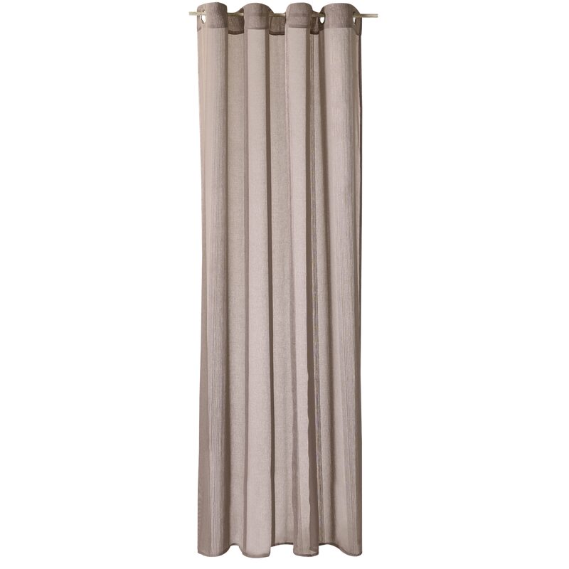 Voilage PINGALA coloris taupe 140 x 240 cm