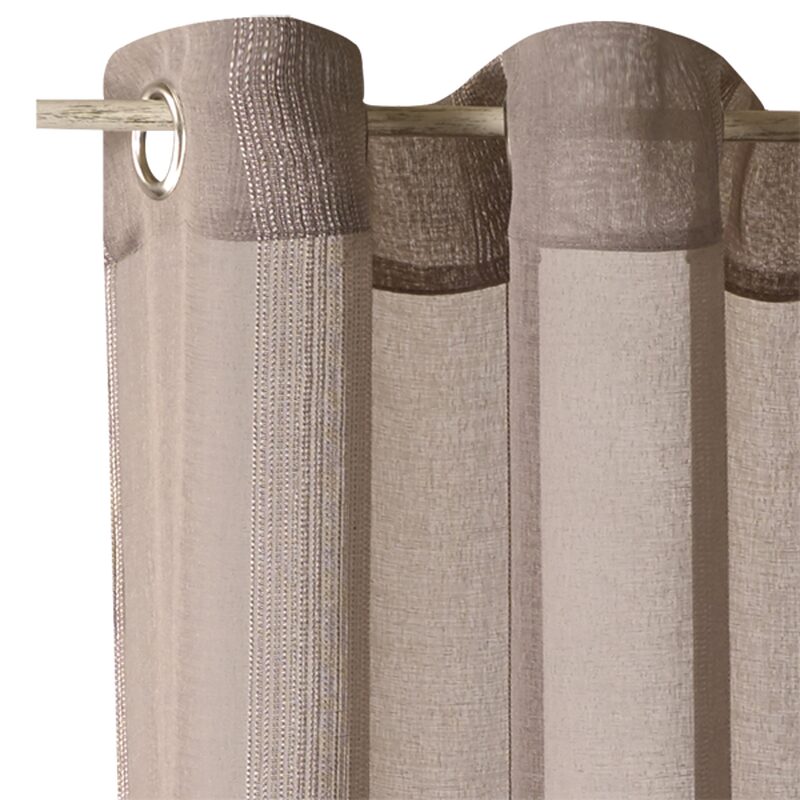 Voilage PINGALA coloris taupe 140 x 240 cm