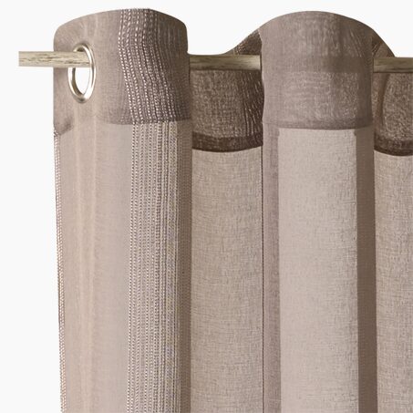 Voilage PINGALA coloris taupe 140 x 240 cm