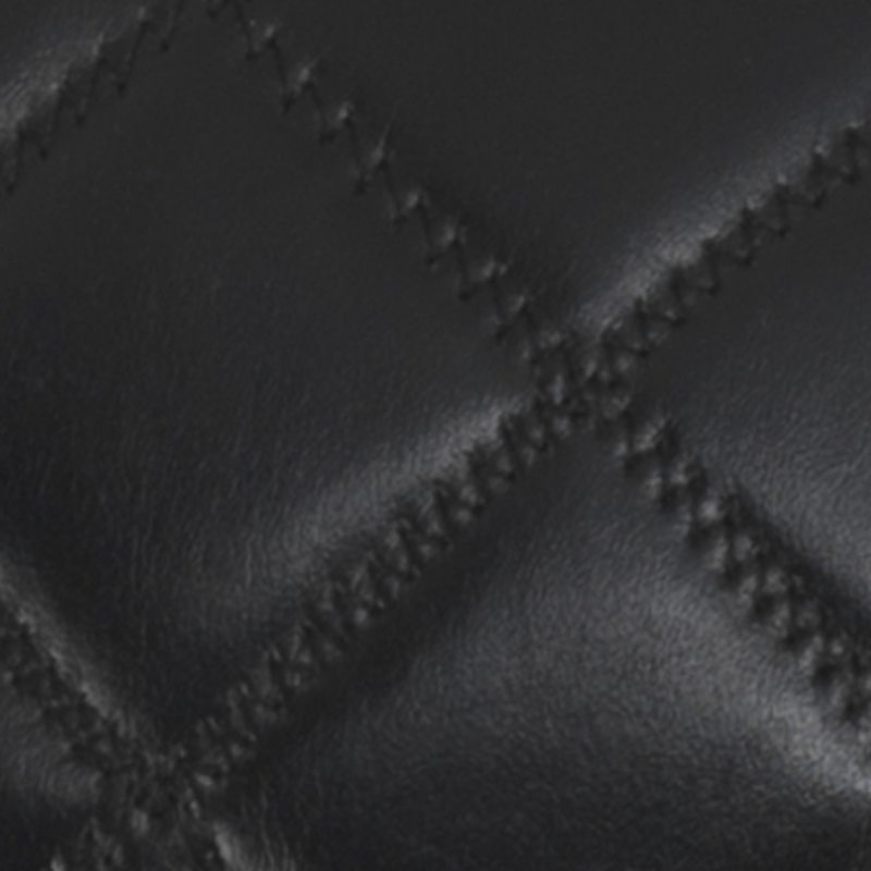 Coussin LEATHER coloris noir 30 x 50 cm