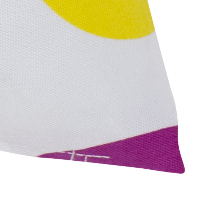 Coussin DOTTY coloris blanc 40 x 40 cm
