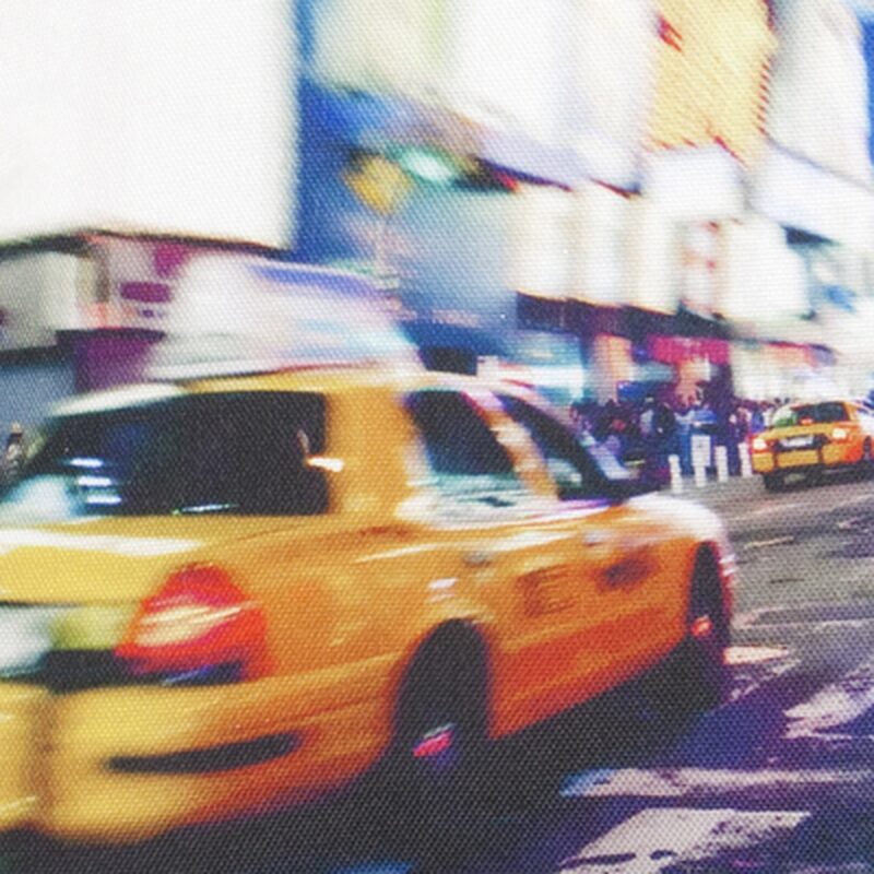 Coussin TAXI coloris jaune taxi 30 x 50 cm