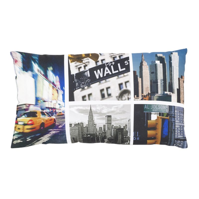 Coussin TAXI coloris jaune taxi 30 x 50 cm
