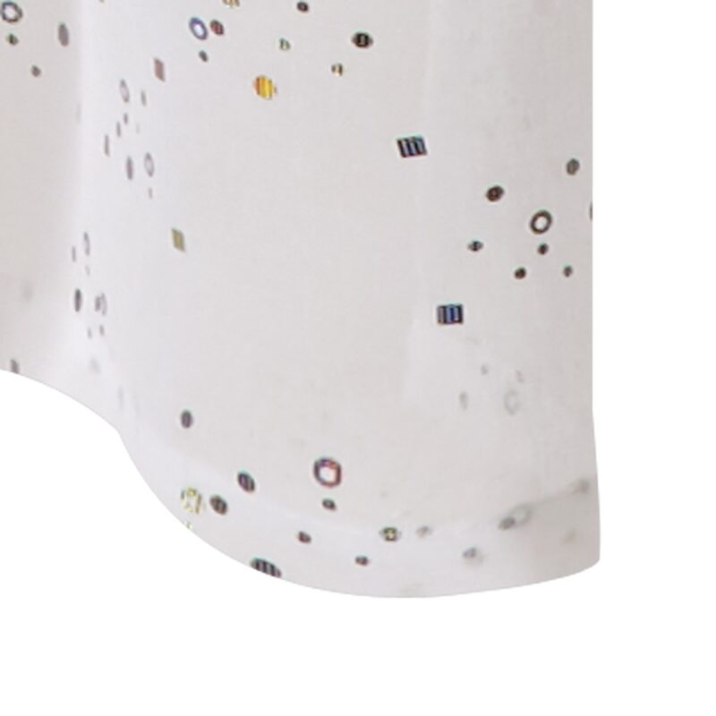 Voilage STRASS coloris blanc 140 x 240 cm