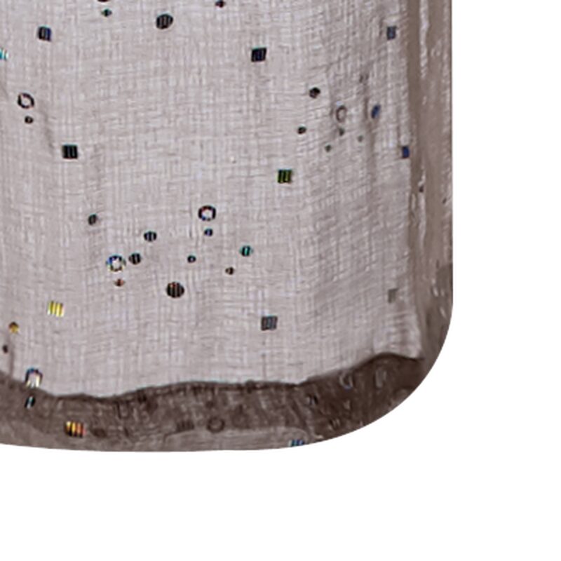 Voilage STRASS coloris lin 140 x 240 cm