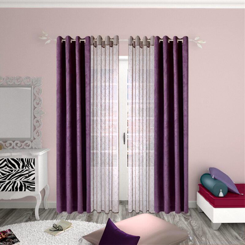 Voilage STRASS coloris lin 140 x 240 cm