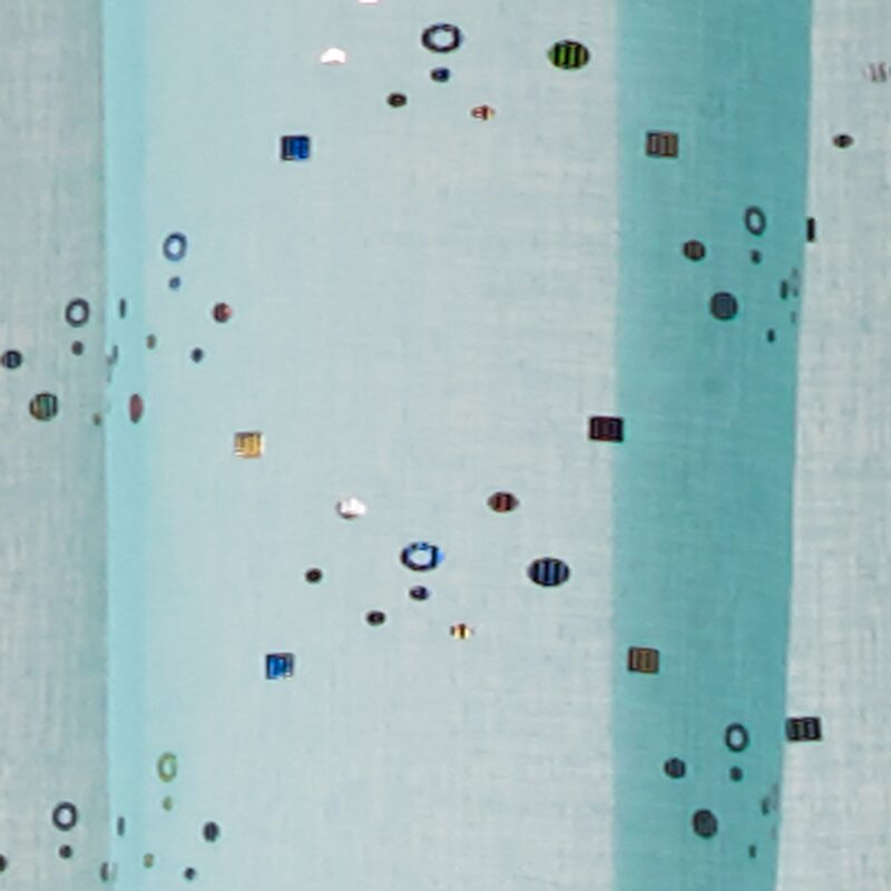 Voilage STRASS coloris aqua 140 x 240 cm