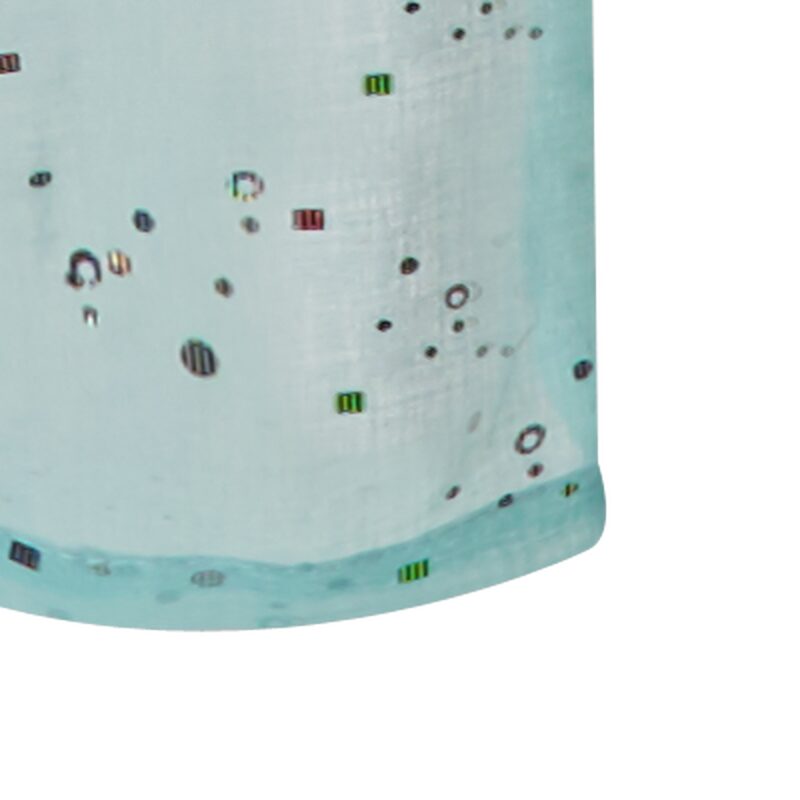 Voilage STRASS coloris aqua 140 x 240 cm
