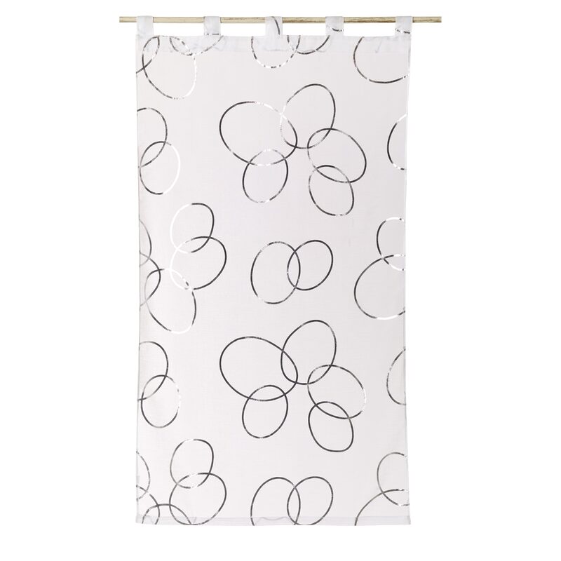 Vitrage VERTUOSE coloris blanc 70 x 130 cm