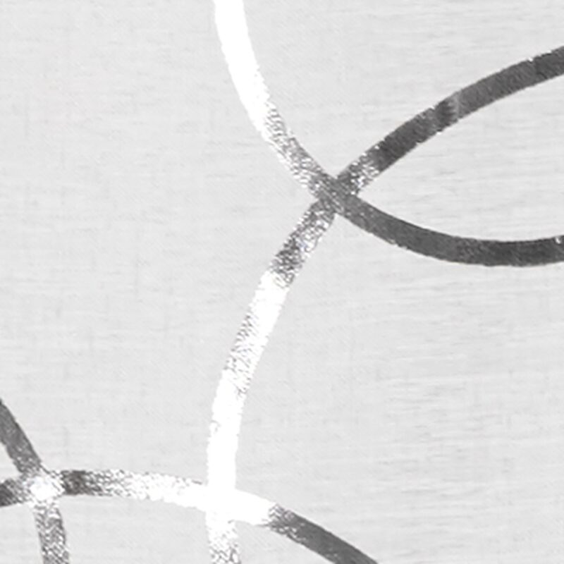 Vitrage VERTUOSE coloris gris perle 70 x 130 cm