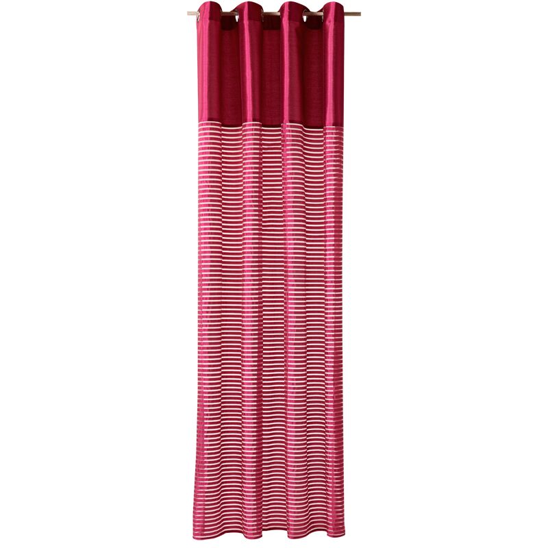 Voilage LEIA coloris framboise 140 x 240 cm