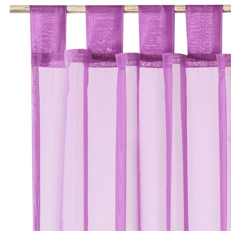 Voilage NEW EASY coloris parme 140 x 240 cm