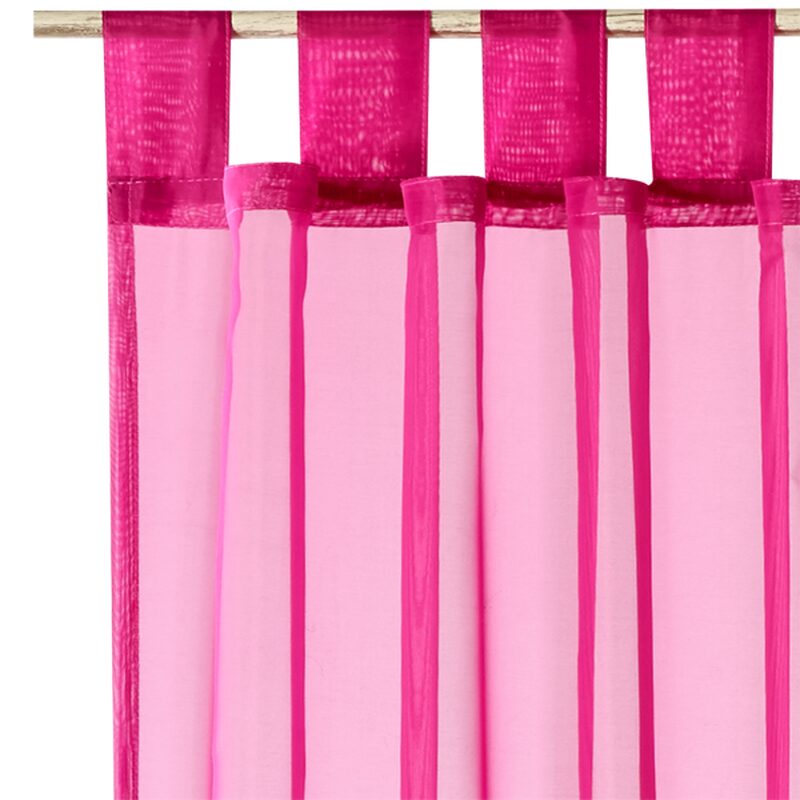 Voilage NEW EASY coloris fuchsia 140 x 240 cm