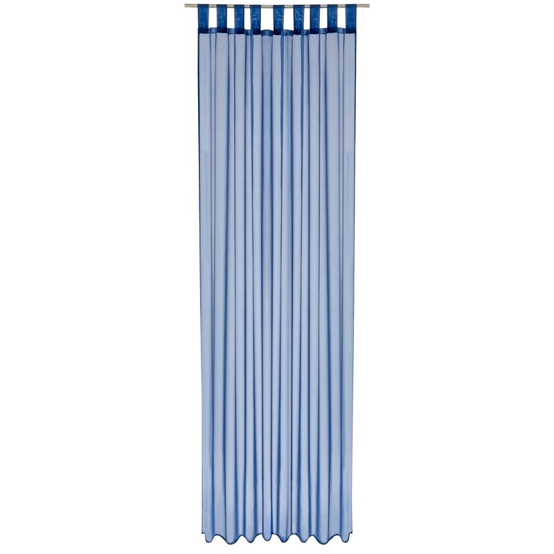 Voilage NEW EASY coloris bleu roi 140 x 240 cm