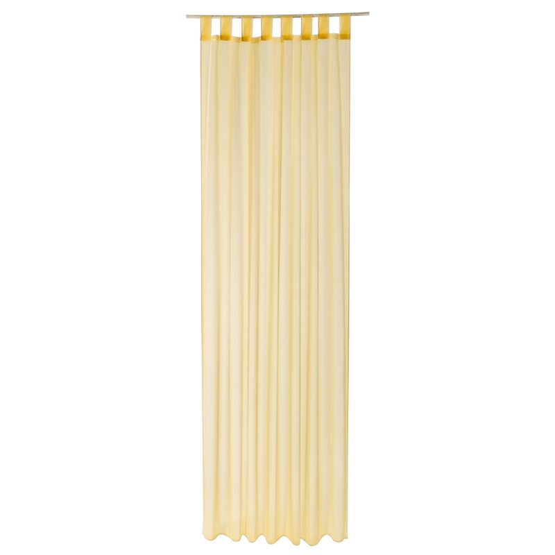 Voilage NEW EASY coloris jaune tendre 140 x 240 cm