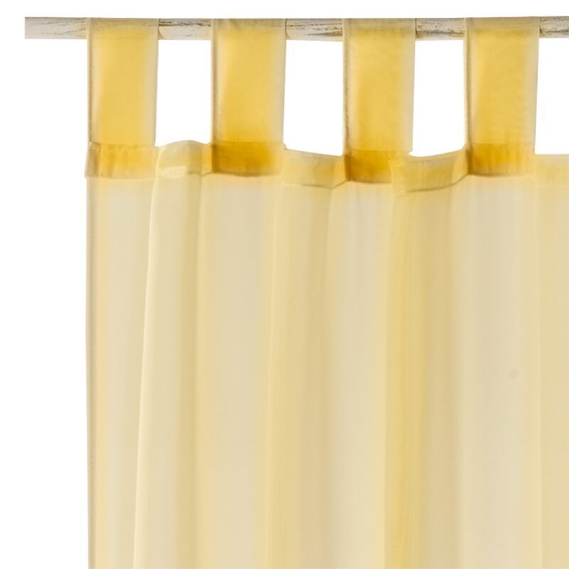 Voilage NEW EASY coloris jaune tendre 140 x 240 cm