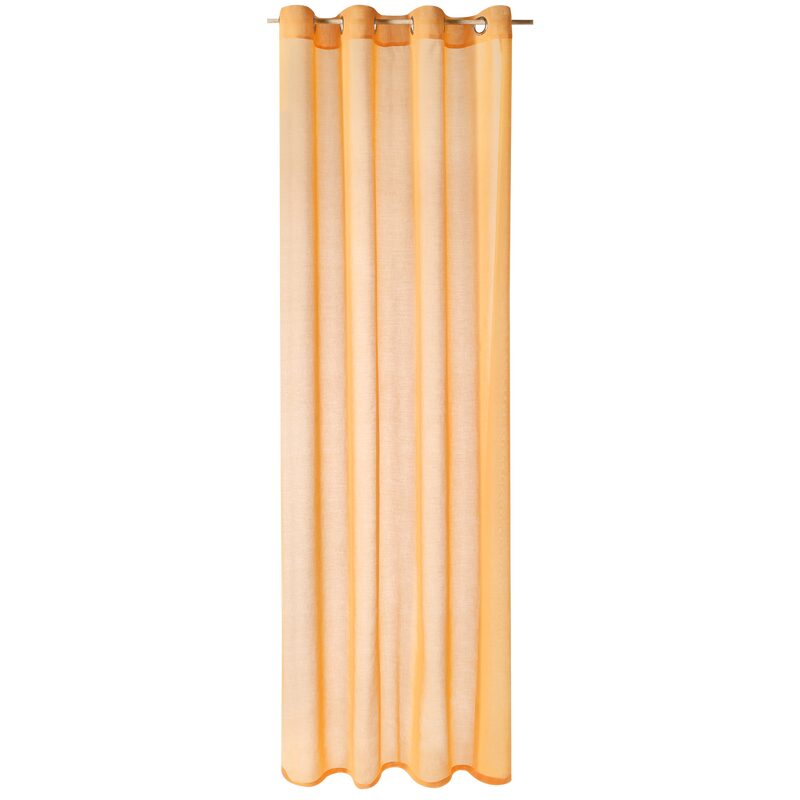 Voilage COLORS coloris jaune soleil 140 x 260 cm