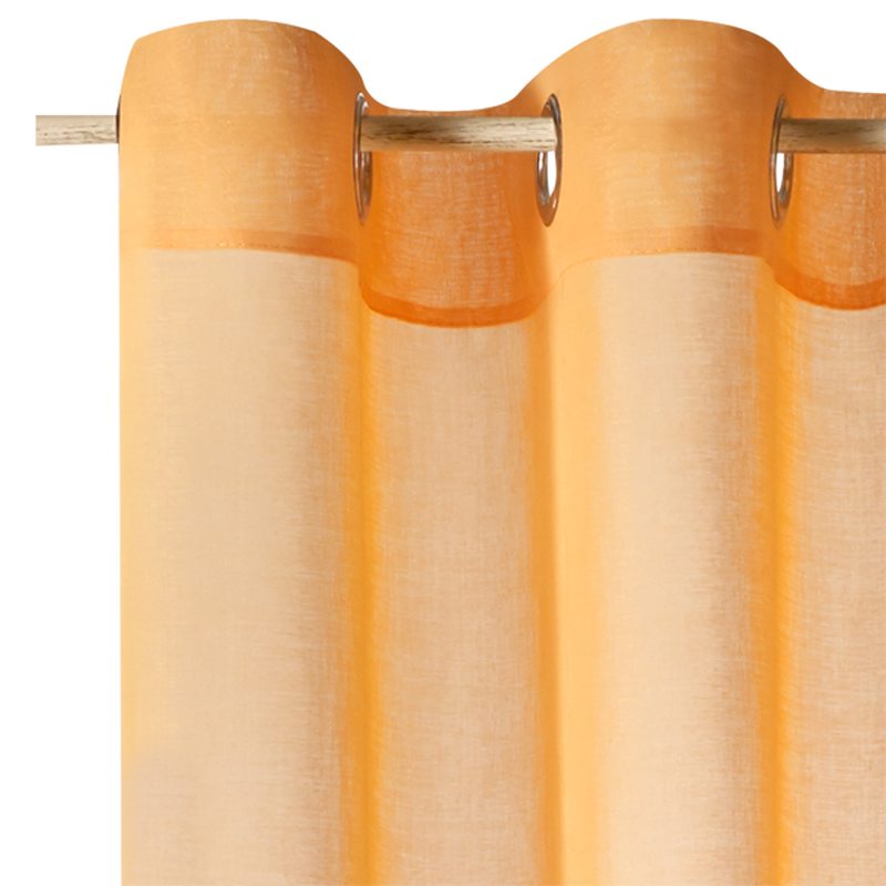 Voilage COLORS coloris jaune soleil 140 x 260 cm