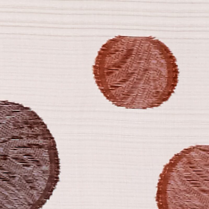 Vitrage TRAMONTANE coloris chocolat 45 x 160 cm