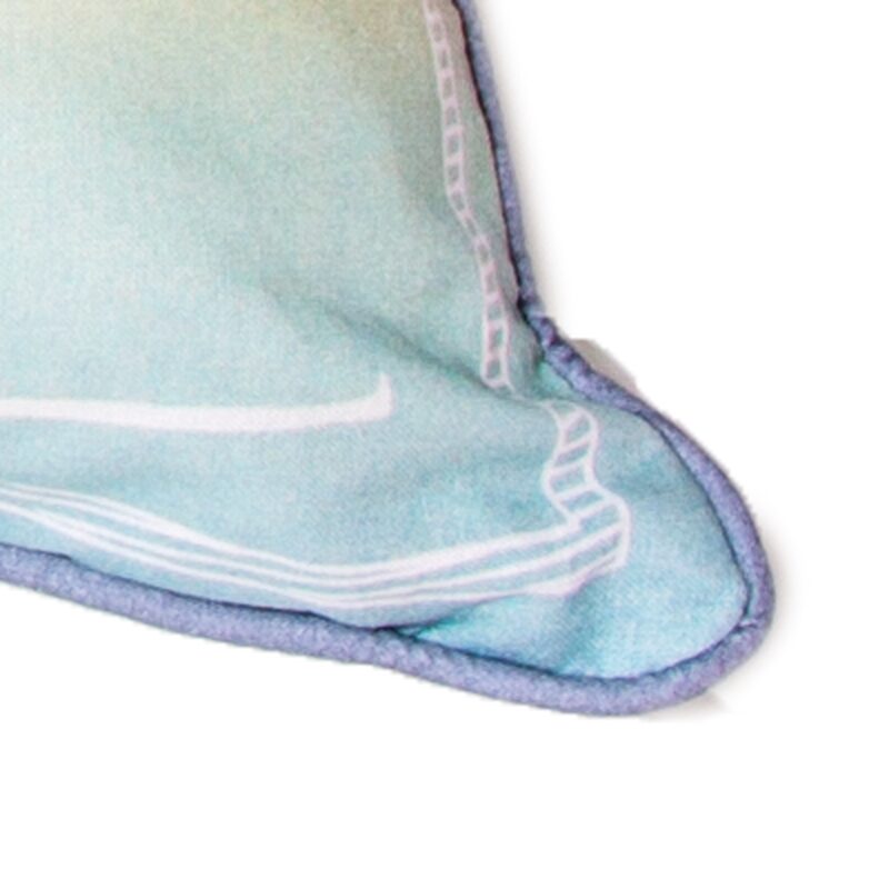Coussin AIR BALLON coloris bleu 50 x 50 cm