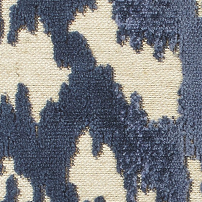 Coussin LEASO coloris bleu jean 45 x 45 cm