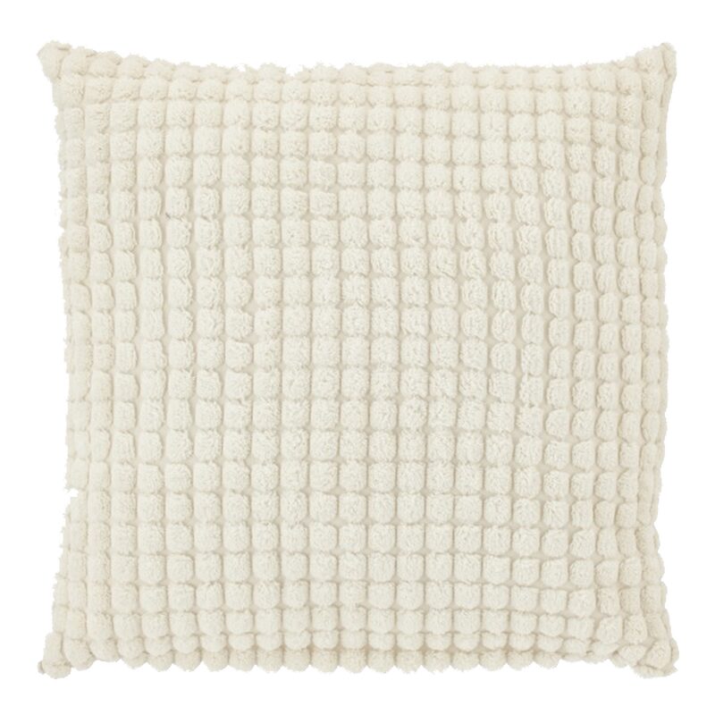 Coussin ROME coloris blanc cassé 45 x 45 cm