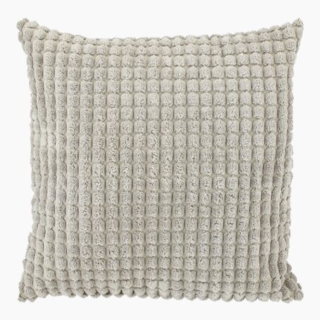 Coussin ROME coloris gris perle 45 x 45 cm