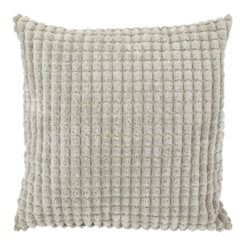 Coussin ROME coloris gris perle 45 x 45 cm