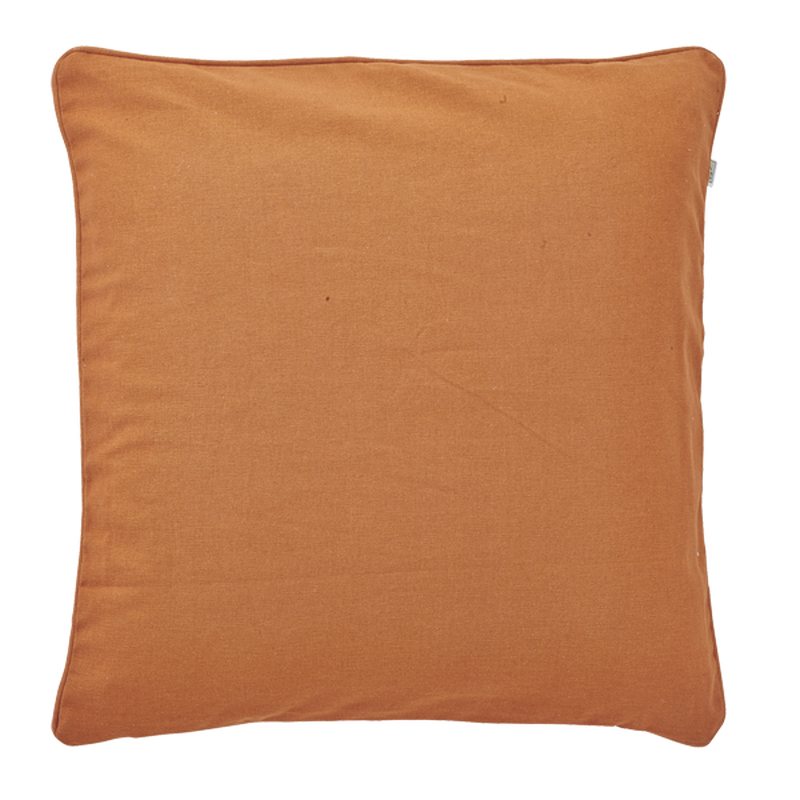 Coussin JAVA coloris orange brique 50 x 50 cm