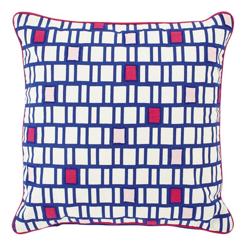 Coussin XARPA coloris bleu électrique 45 x 45 cm
