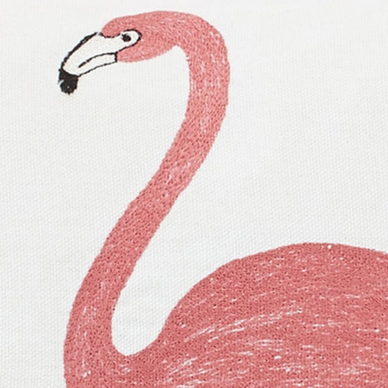 Coussin KLINE coloris rose flamant 30 x 50 cm