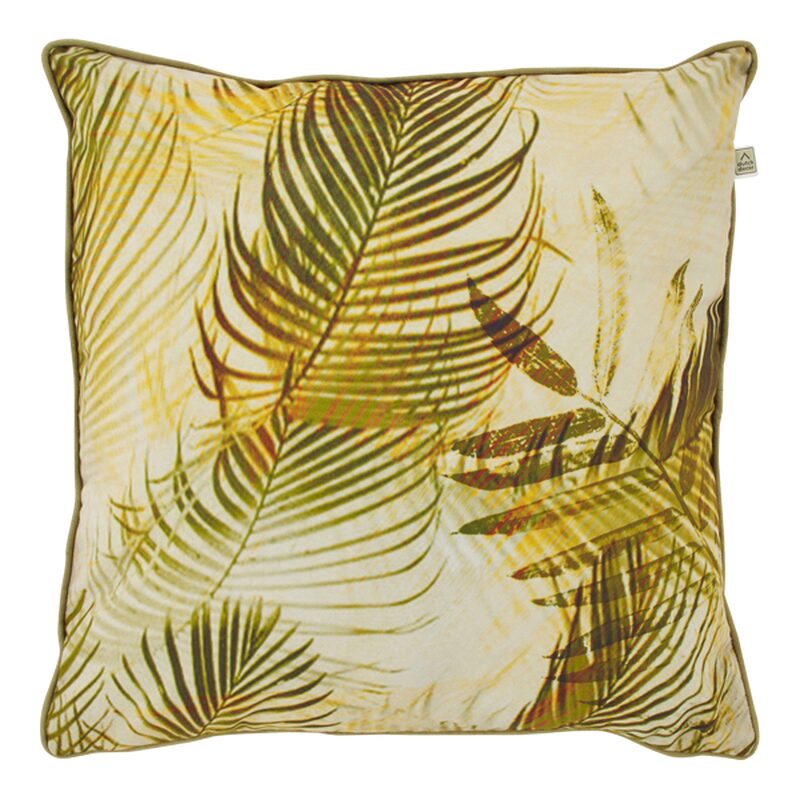 Coussin BALKY coloris vert végétal 45 x 45 cm