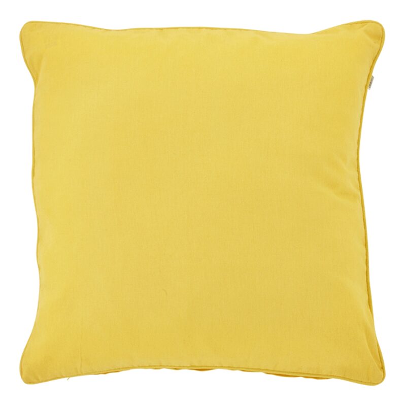 Coussin JAVA coloris jaune soleil 50 x 50 cm
