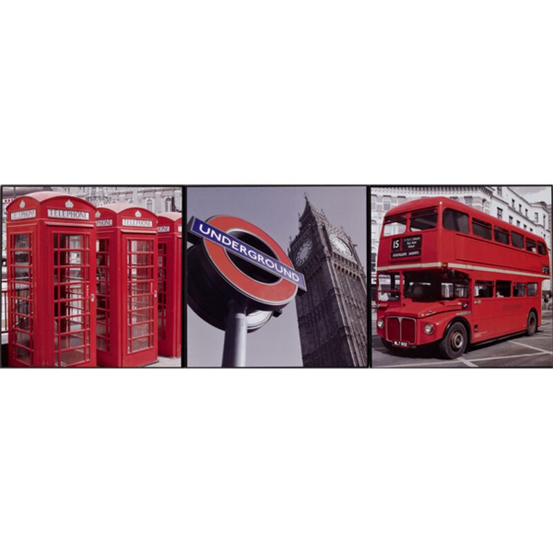Triptyque LONDON 20 x 60 cm