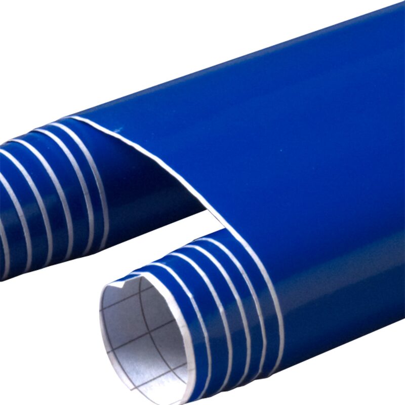 Revêtement adhésif décoratif COLOUR BLOCK coloris bleu roi
