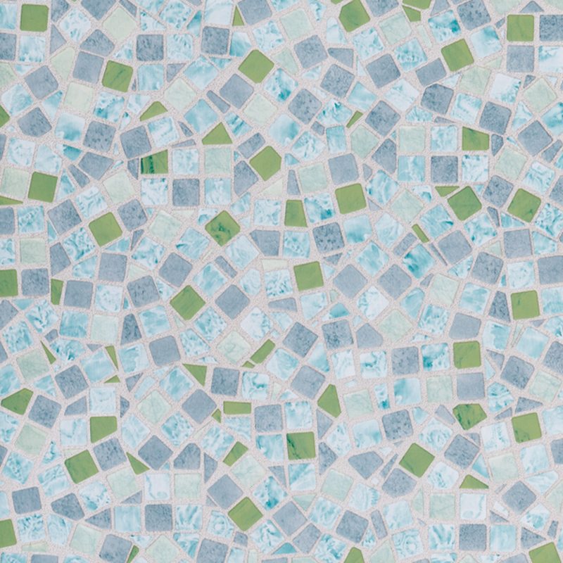 Revêtement adhésif décoratif MOSAIQUE coloris bleu myosotis