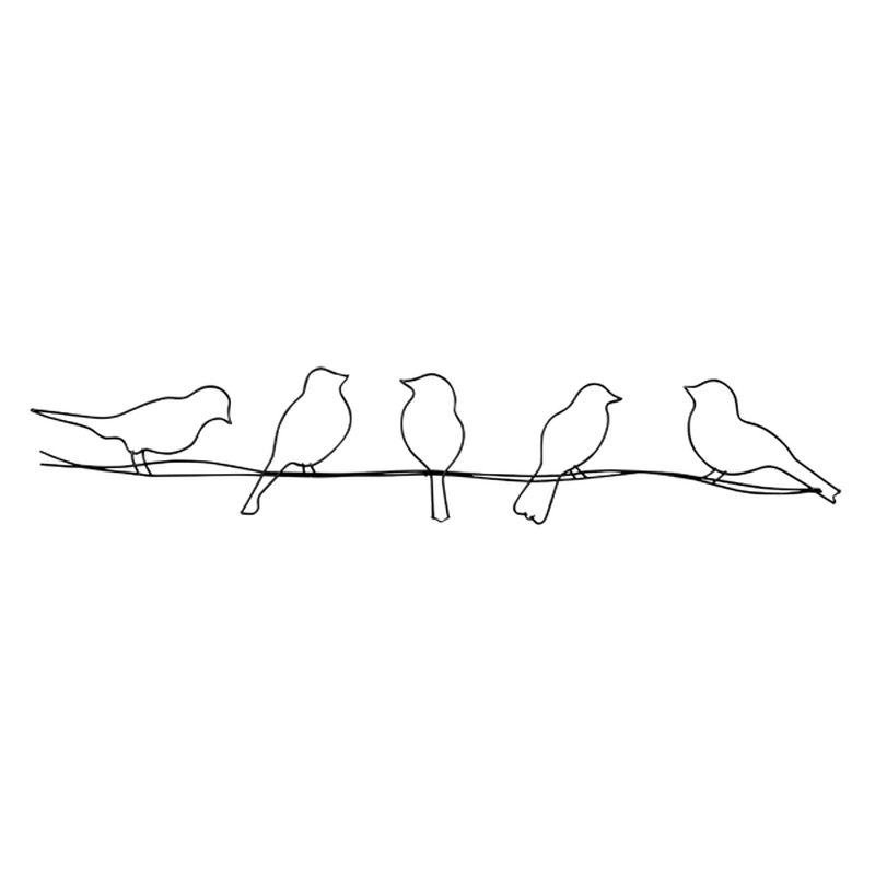 Bijou de mur BIRDS 65 x 19 cm