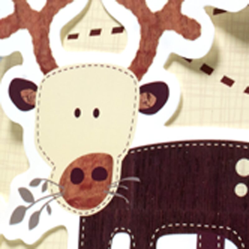 Abat-jour CARIBOU coloris chocolat 22,5 x 18 cm