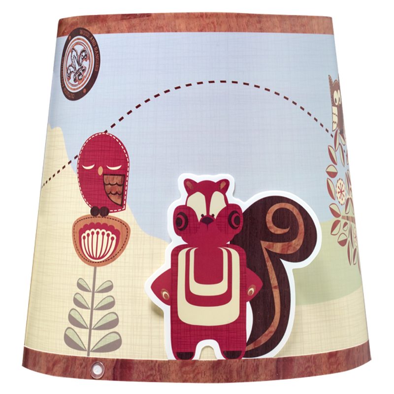 Abat-jour CARIBOU coloris chocolat 22,5 x 18 cm