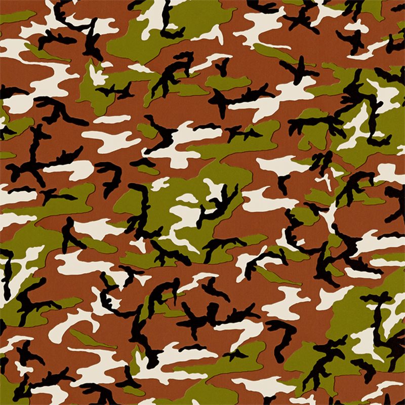 Revêtement adhésif décoratif CAMOUFLAGE coloris vert olive