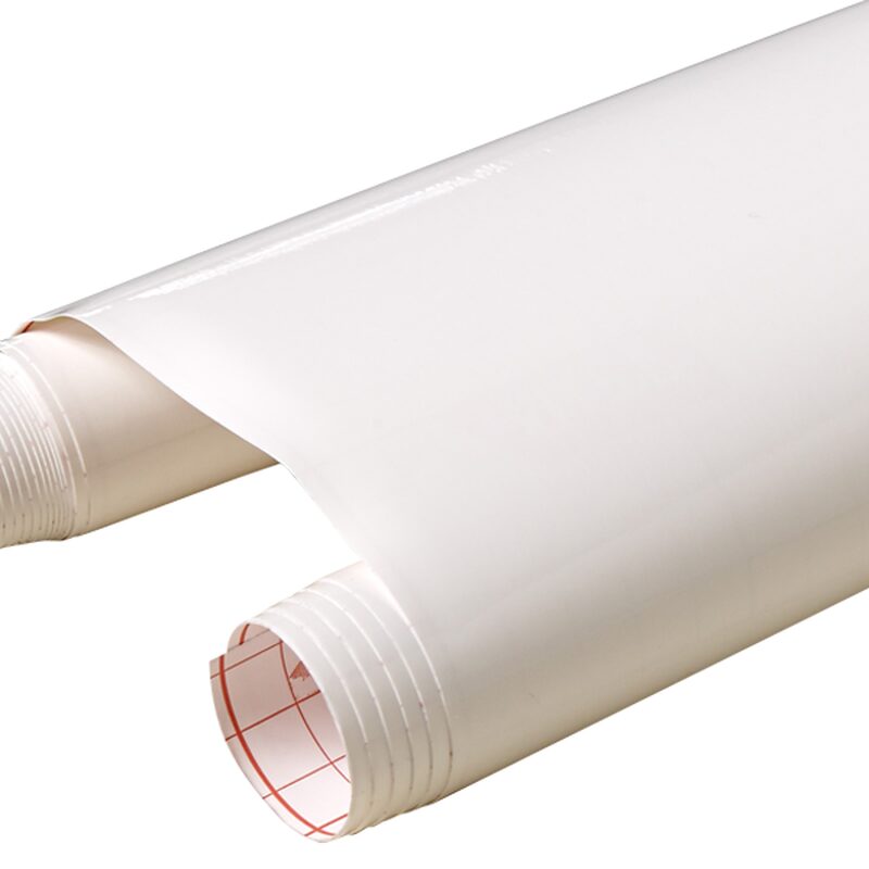 Revêtement adhésif décoratif UNI BLANC BRILLANT PL coloris blanc brillant