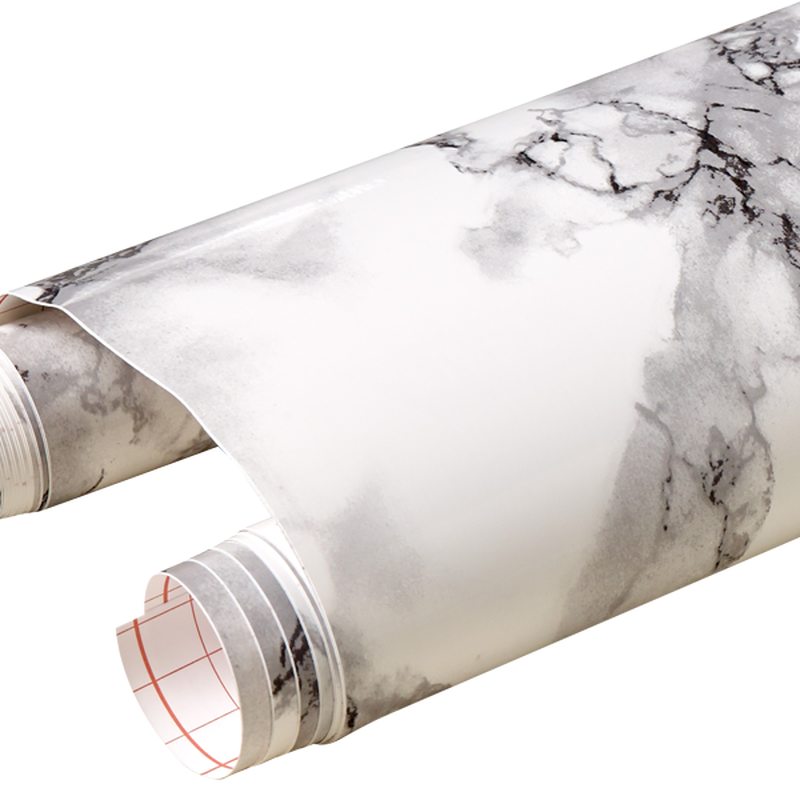 Revêtement adhésif décoratif MARBRE BLANC coloris blanc