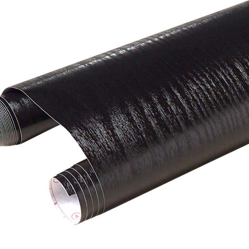 Revêtement adhésif décoratif BOIS NOIR GL coloris anthracite